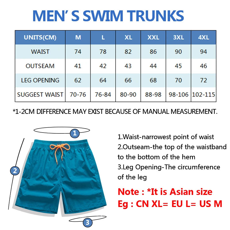 Man Swimwear Swim Shorts Trunks Beach Board Shorts Swimming Pants Swimsuits Men s Running Sports Surfing Shorts