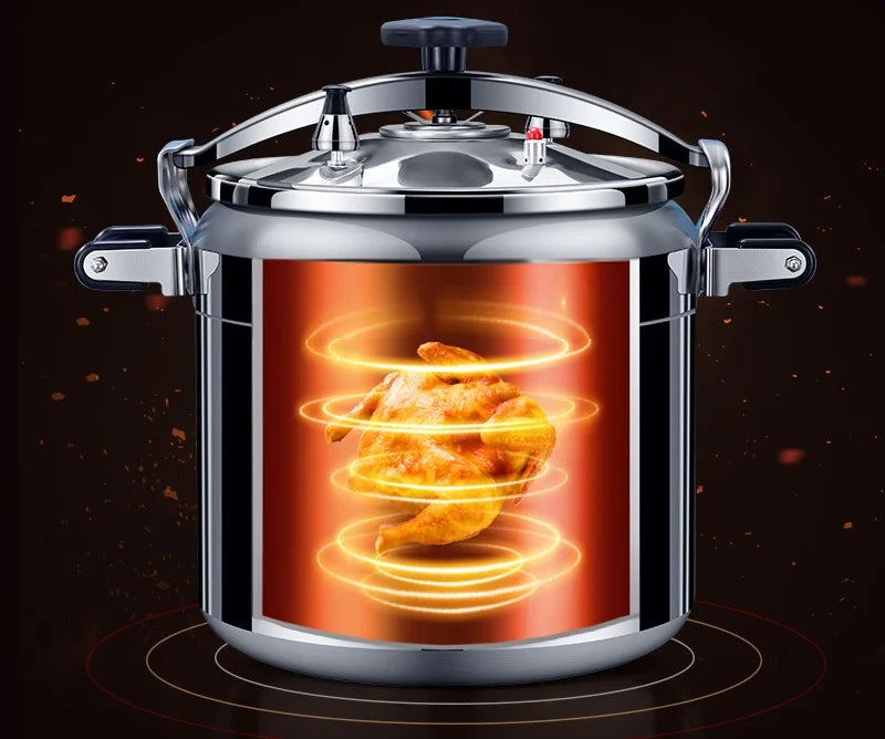 Commercial Pressure 3L Cooker Aluminum Alloy Casserole Fast-Cook Industrial Bottom Polished Kitchenware Accessories Home Cooking Tools