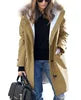 BEST PRICE S-3XL Plus Size Women's Autumn and Winter Warm Ladies Hooded Outdoor Fur Collar Women's Jacket Hooded Windbreaker Trench Coats Ladies Clothing Supplies.