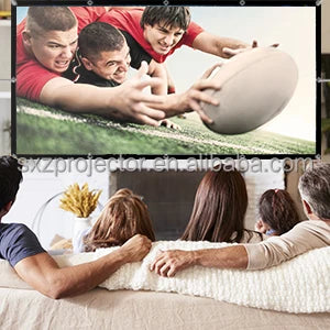 NEW Arrivals Home Indoor Outdoor Projector Screen Matt White 110 Inches 16:9 Anti-Light 120 Angle Home Outdoor Movies Music Projector Screen Electronic Supplies