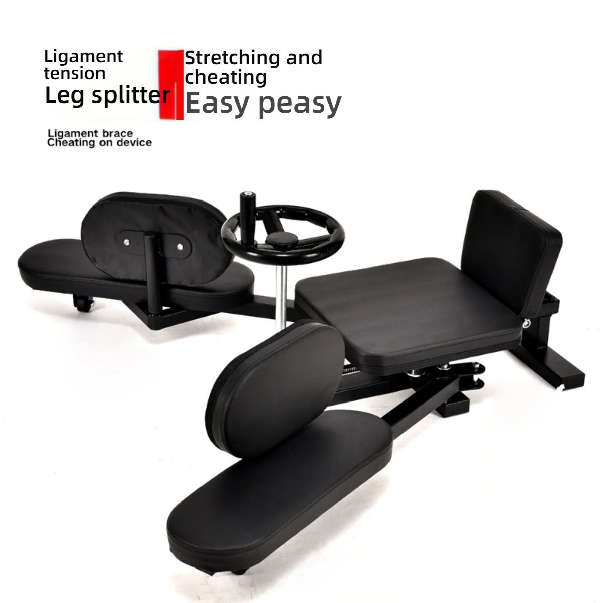 Home Gym Adjustable Durable Yoga & Dance Trainer's Assist Stretcher Leg Muscle Opener & Split Leg Stretching Machine for Pilates Studio Women Men Sports Supplies
