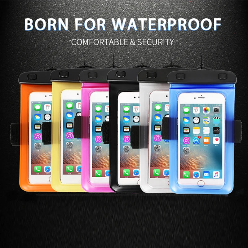 NEW Arrivals Universal Waterproof Phone Case Arm Band Bag For iPhone 13 12 11 Pro Max XR X XS 7 8 Plus Samsung S21 S22 Swim Water Proof Pouch Sports Supplies