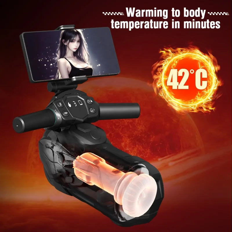 NEW Arrivals Heating Male Sex Toy Retractable Masturbation Machine Sucking Automatic Thrusting APP Connected Masturbator for Man Adults Sex Toys Supplies