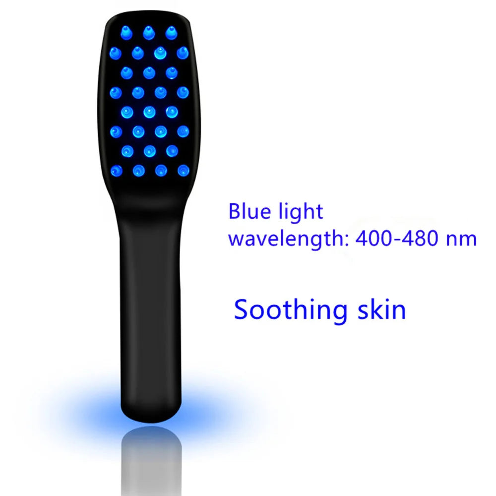 NEW Arrivals Electric Vibration Massage Comb Blue and Red Light Hair Growth Massage Hair Brush Anti Hair Loss Phototherapy Electric Combs Hair Care Supplies