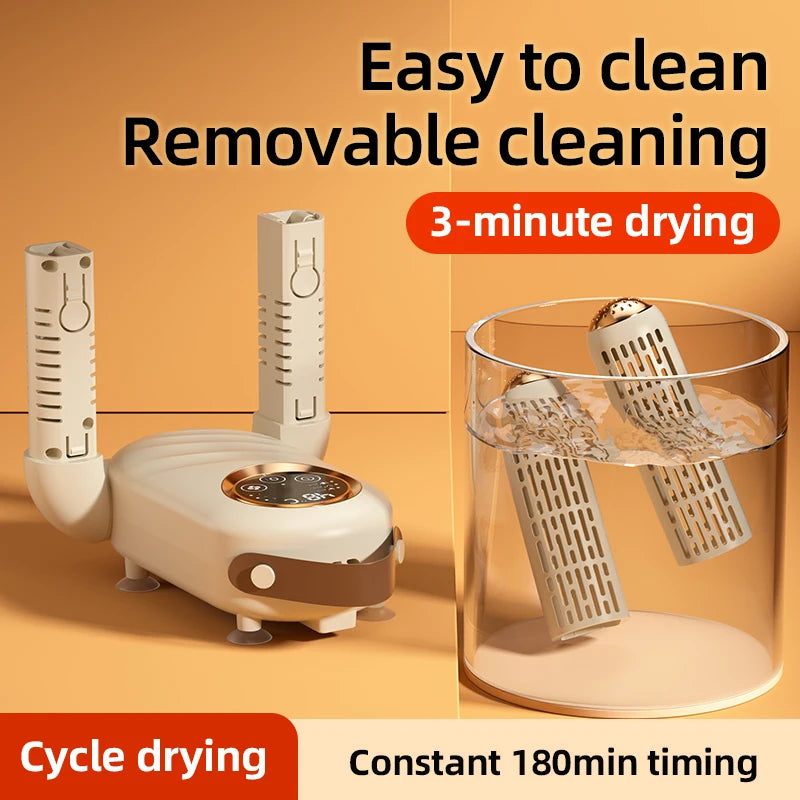 NEW Arrivals Portable Folding Household Dryer Electric Boot Dryer Shoe Heater Sterilizer Smart Multifunction Warm Wind Disinfection Shoe Dryer Fast Deodorizing Machine