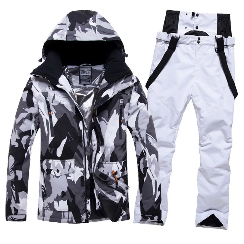 NEW Arrivals 10 Colors  M-4XL Plus Size Waterproof Breathable Men's and Women Snow Wear Winter Snowboard Suit Ski Suit Winter Sports Clothing Supplies