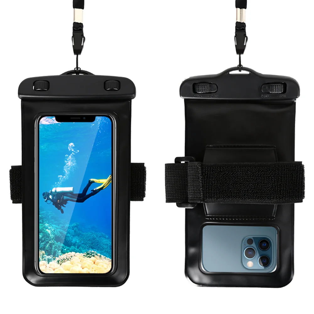 NEW Arrivals Universal Waterproof Phone Case Arm Band Bag For iPhone 13 12 11 Pro Max XR X XS 7 8 Plus Samsung S21 S22 Swim Water Proof Pouch Sports Supplies