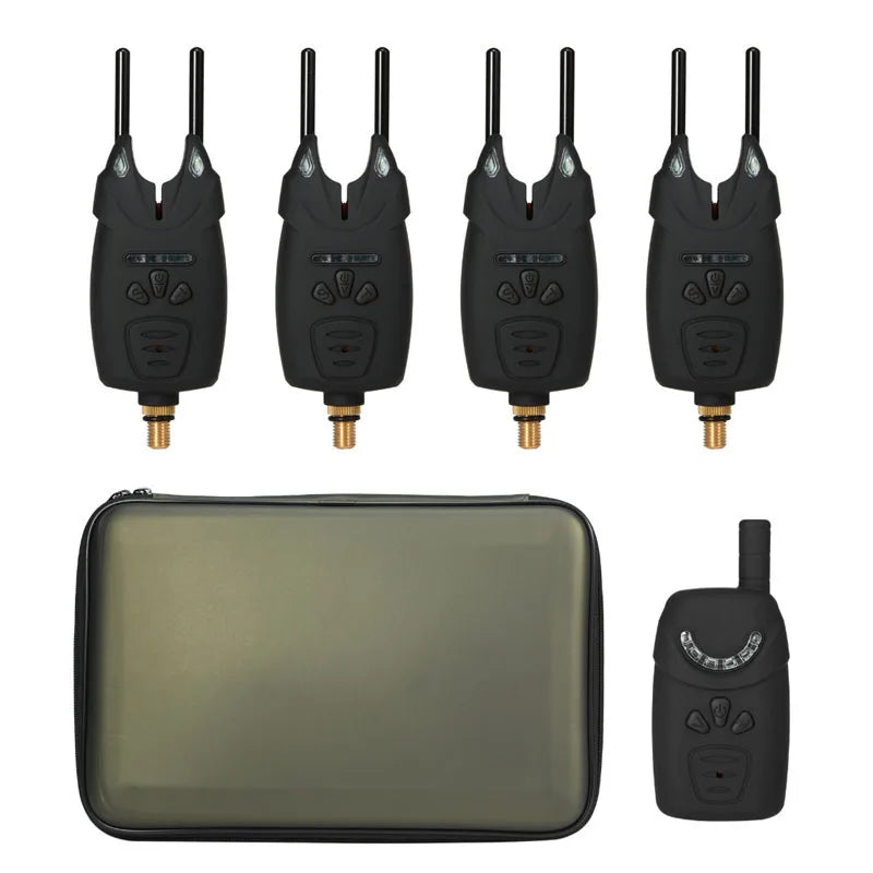One to Six Set Wireless Fishing Electronic Alarm JY-7 European Carp Fishing Gear ABS Material  Fishing Accessories