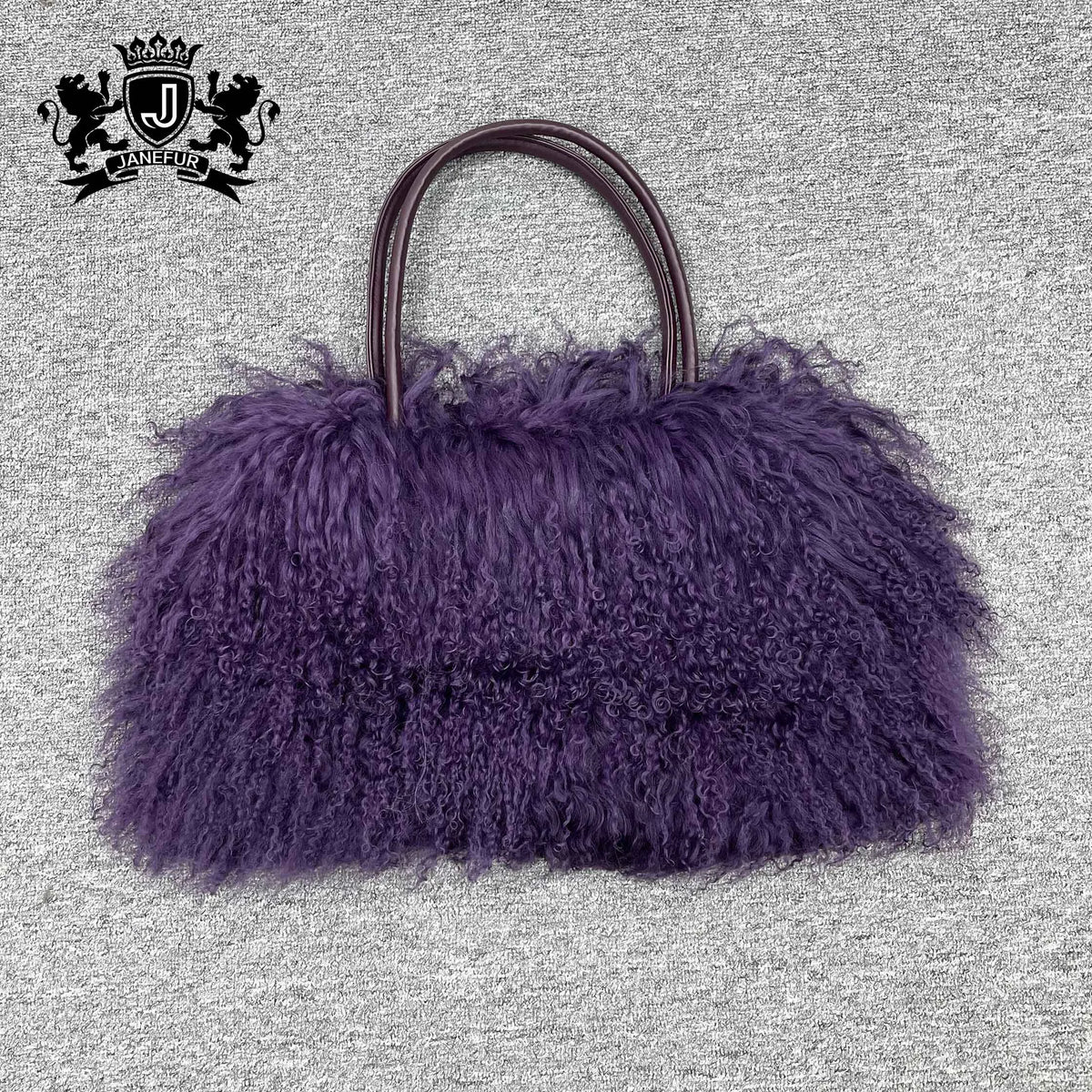 10 Colors 100% Real Sheep Fur Women's Shoulder Bag Mongolian Lamb Fur Bag Fashion Genuine Fur Women's Large Capacity Bag Ladies Luxury Apparel Accessories