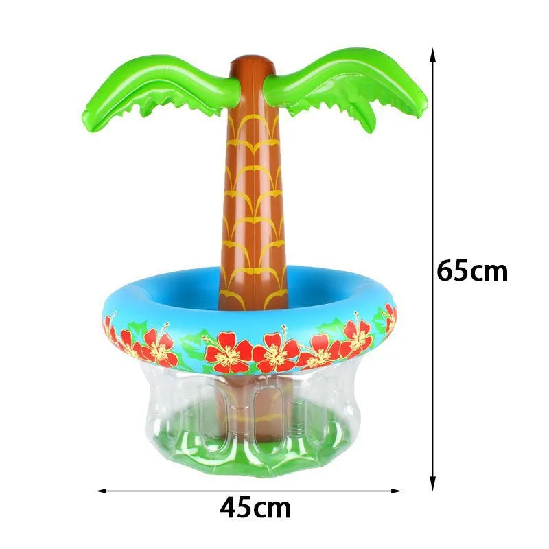 NEW Arrivals Modern Design Inflatable Palm Tree Cooler Blow Up Palm Tree Cooler for Tropical Party Water Pool Beach Decorations Hawaiian Party Beverage Drinkware Summer Barware Party Supplies