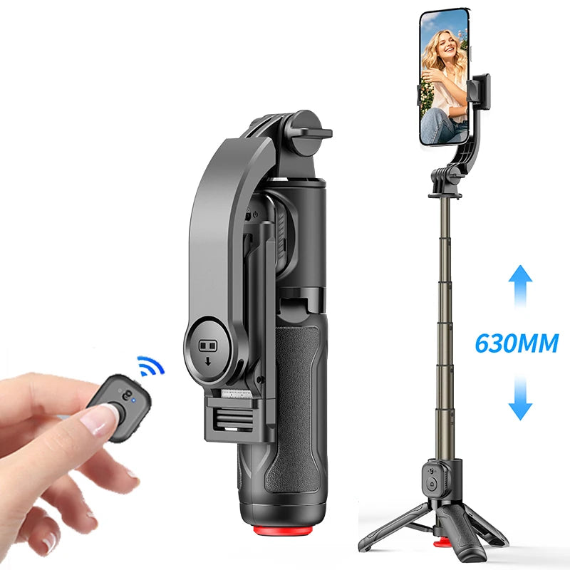 630mm Pocket Foldable Selfie Stick Tripod Aluminum Alloy Wireless Remote Mini Portable Phone Stand Vlog Live Streaming TT21