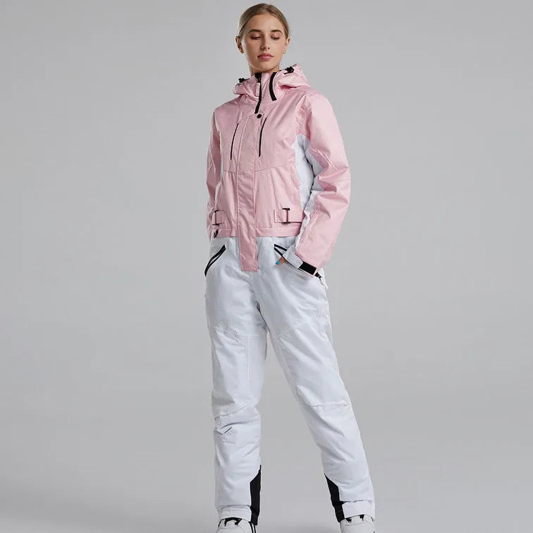 S-2XL 7 Colors Top Quality Waterproof Breathable Men Women One Piece Ski Suit Unisex Snowboard Suit Snowboard Snow Apparel Winter Sports Clothing Supplies