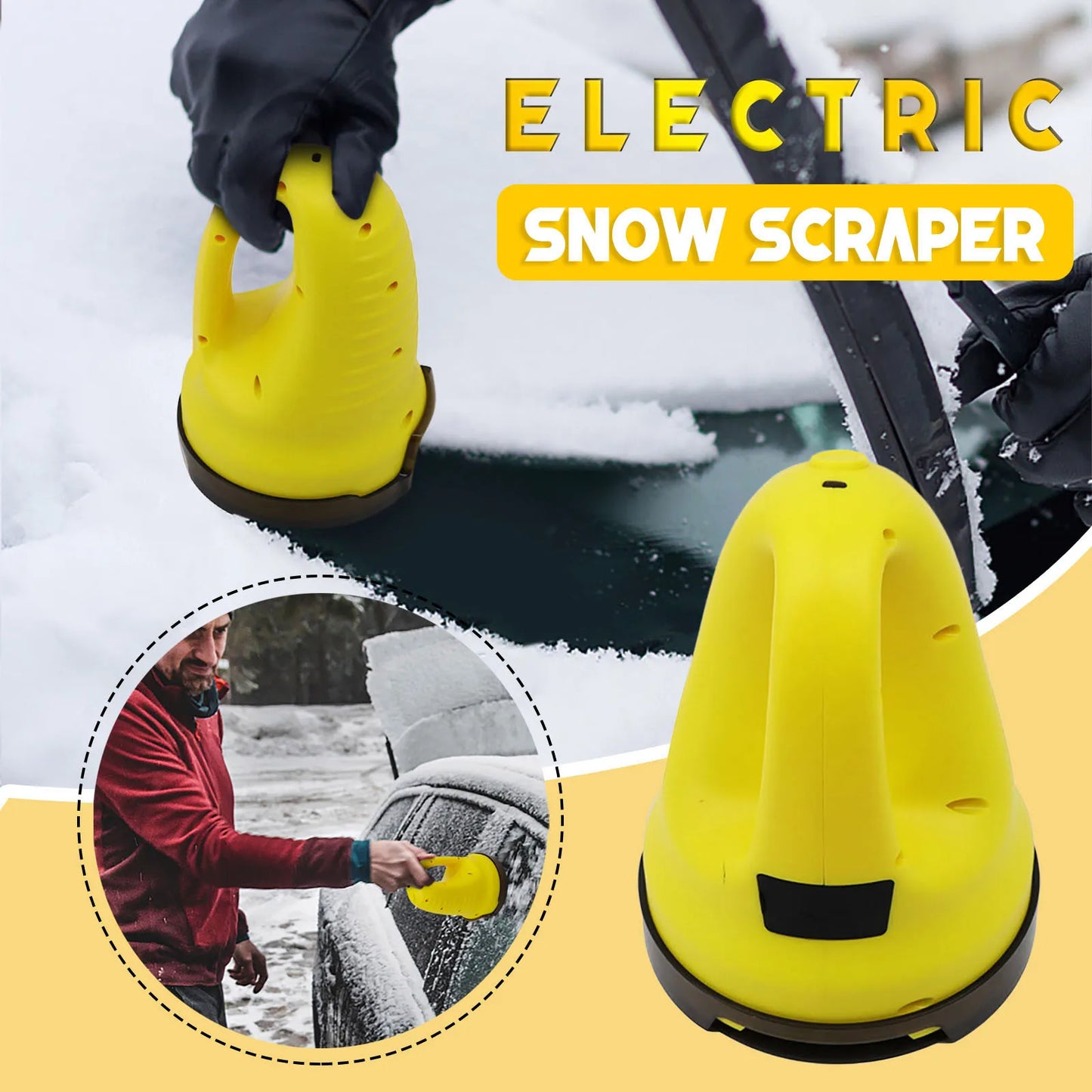Electric USB Car Ice Scraper Heated Snow Removal Windshield Glass Defrost Clean Tools Auto Car Window Windshield Car ice scraper