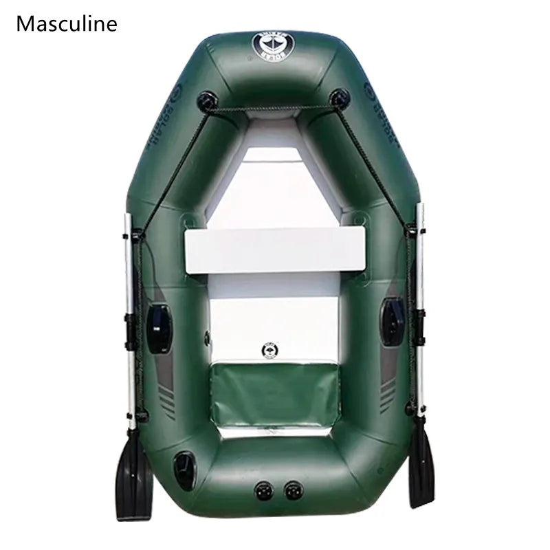 4 Colors Solar Marine 2 Person PVC Fishing Boat 2M Inflatable Kayak Wear-Resistant Canoe Waterplay Craft with Free Accessories Air Pump Paddles etc
