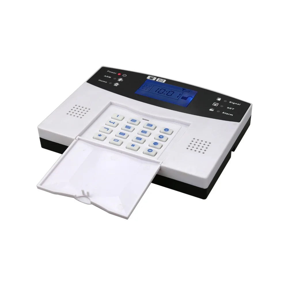 Home Villa Fire/Smoke/Window Detection Home Security System Can Call 6 Phones and Send SMS to 3 Numbers Portable Wired Wi-Fi PIR Motion Sensor Alarm System Anti-Theft  Security Supplies