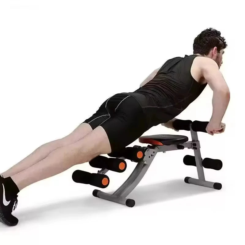 NEW Home Gym Height Adjustable AB Trainer Whole Body Workout Machine with Waist Cruncher Core Foldable Fitness Equipment for Home Use