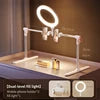 Professional  F5 YouTube/TikTok Fill Light Tablet Mobile Phone Stand-10W 55-92cm Width Foldable Portable Adjustable Color Temp 3000-6500K USB Powered Live Streaming Home Studio Tools Set
