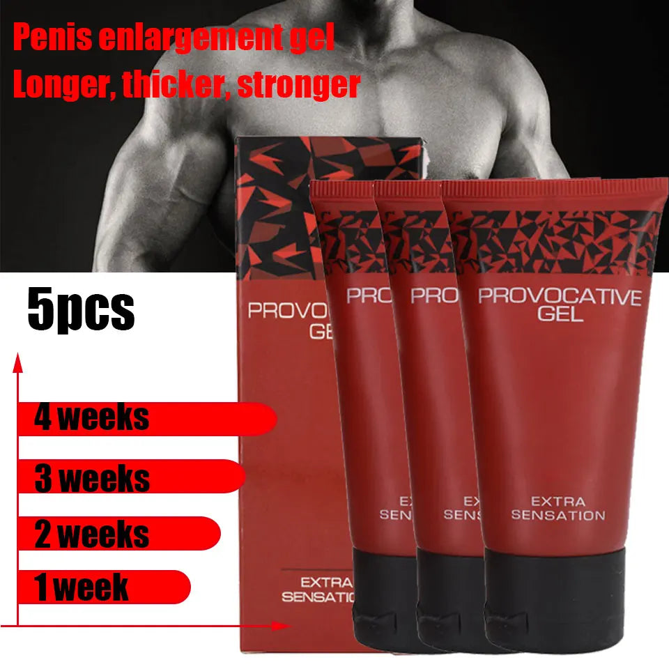 Adult 5pcs/lot Provocative Gel Penis Enlargement Cream Increase Penis Size Delayed Premature Ejaculation Intimate Lubricant Men Cock