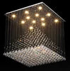 HOT SALE Villa Home Hotel Lobby Square Atmospheric Pyramid Hanging Line K9 Crystal Luxury Lamp Living Room Licht Modern Restaurant Chandelier Art Decoration Luxury Chandelier