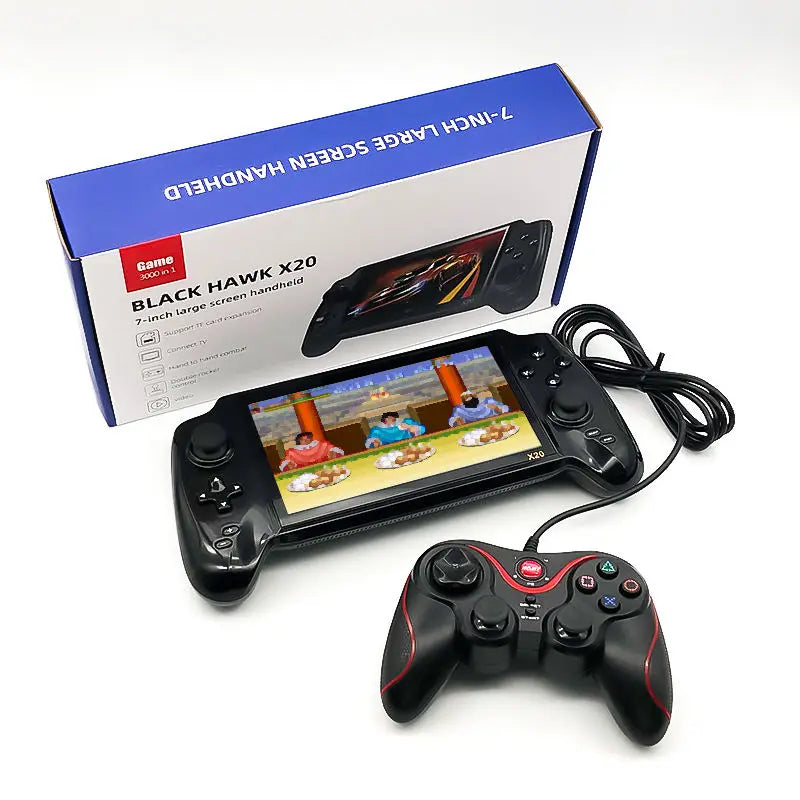 Hot Selling X20 Handheld Retro Video Games Console 16GB  7 Inch Screen Game Player Support Double Players