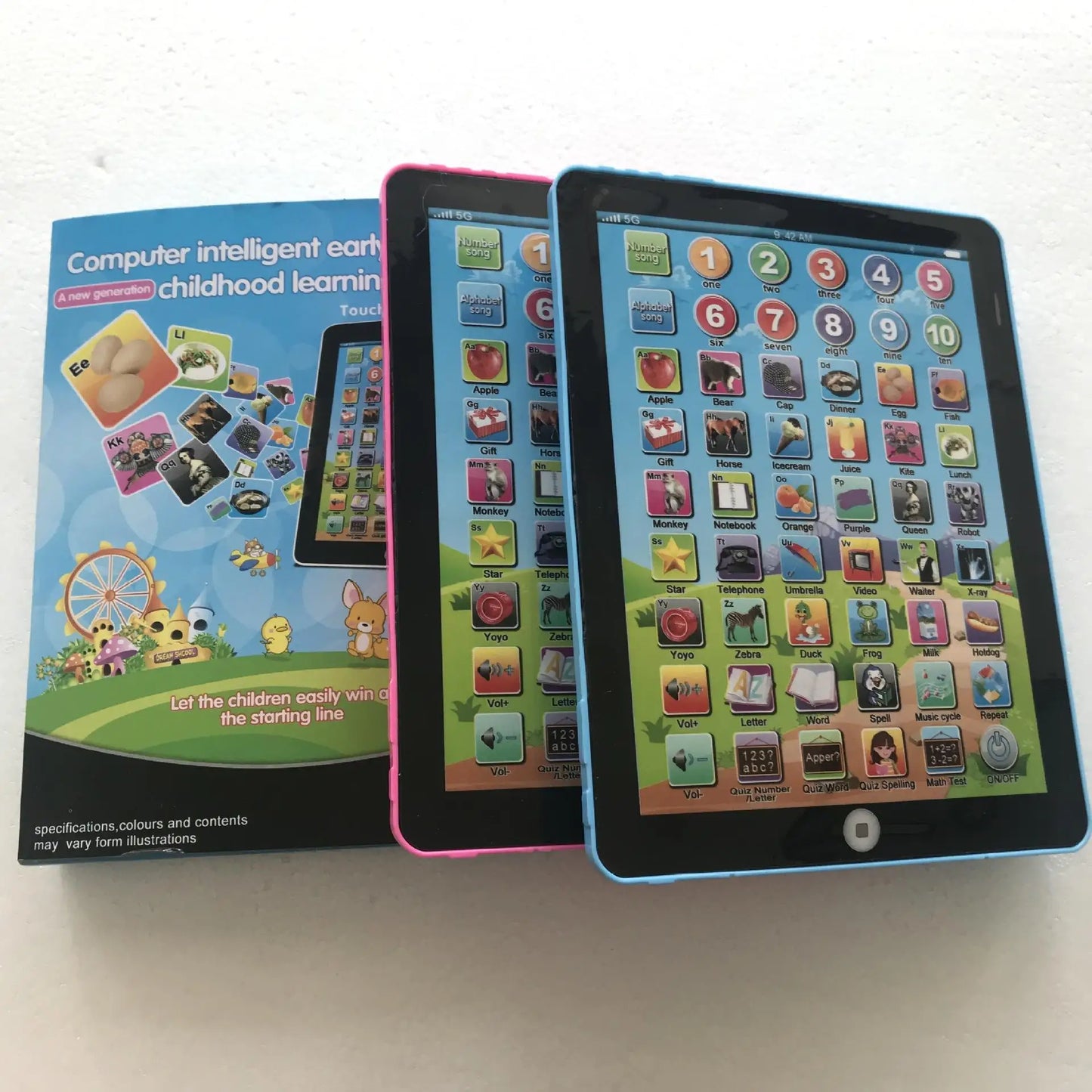 Electric Kids Study Laptop Toys English Learning Pad Educational Tablet for Children