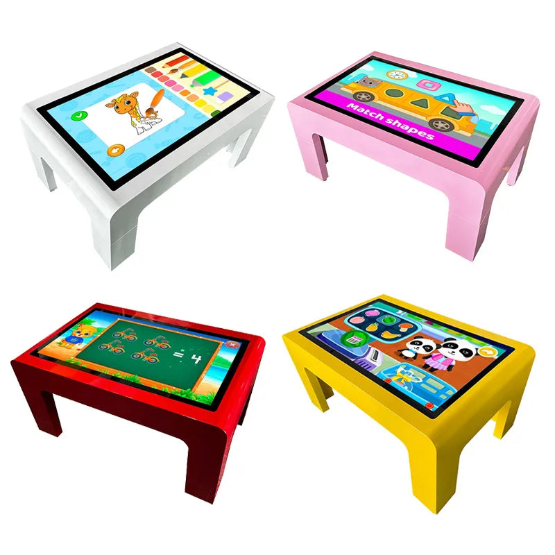 32* Inch Kids Interactive 10Point PCAP Touch Screen Educational Table Waterproof Games  Interactive Training Table for Kindergarten Children