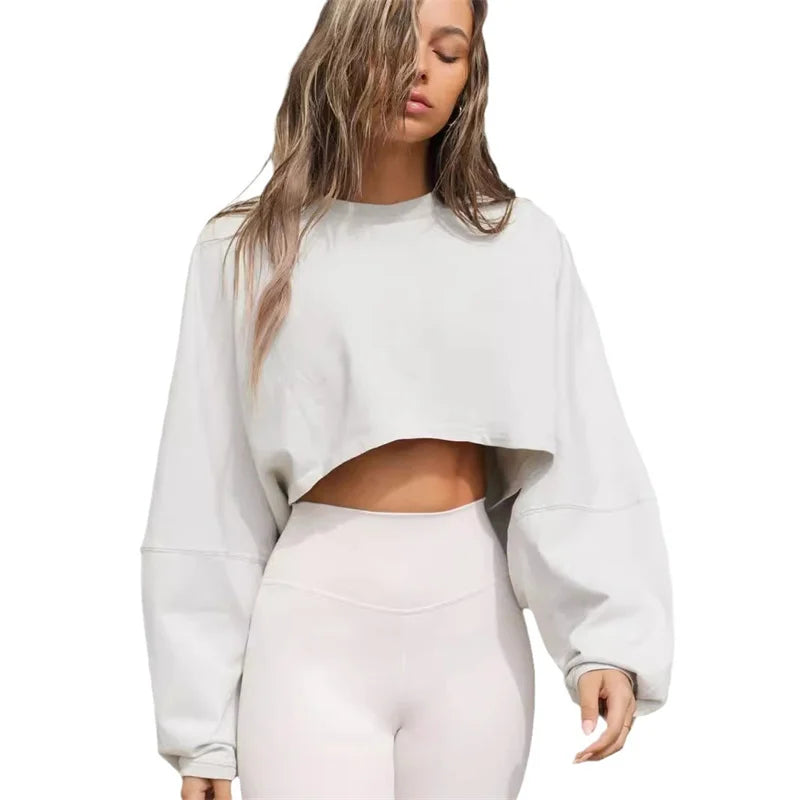 12 Colors Women's Custom Long Sleeve Silicon Top Fleece Cut Sweatshirt Jumper for Spring Winter Puff Printing Streetwear Sports Clothing Accessories