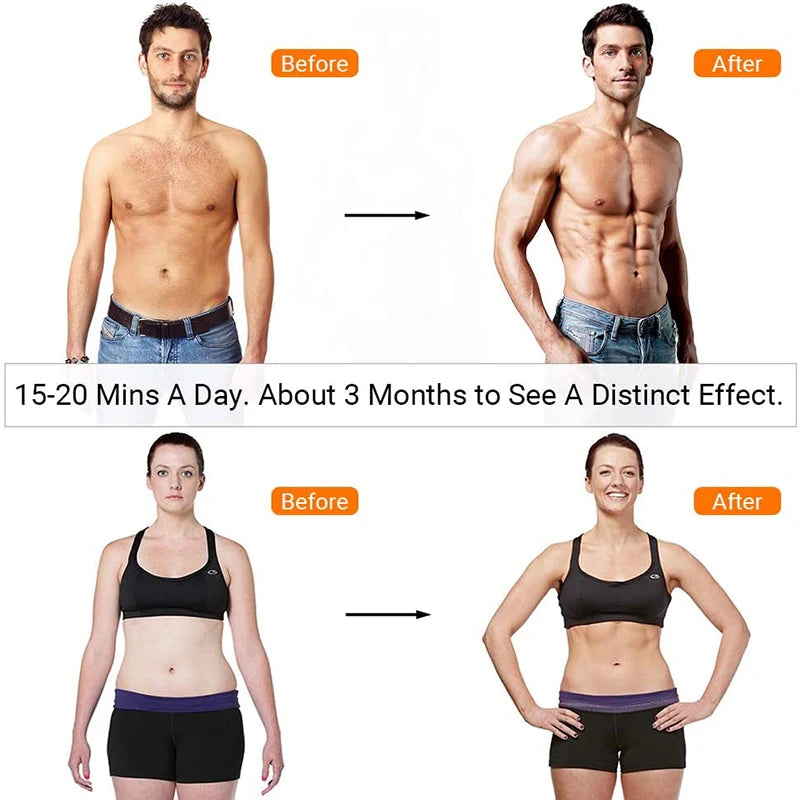 Smart EMS Wireless Muscle Stimulator Full Set Fitness Trainer Abdominal Training Electric Weight Loss Stickers Body Slimming Massager Sports Accessories Women Men Health Care Supplies