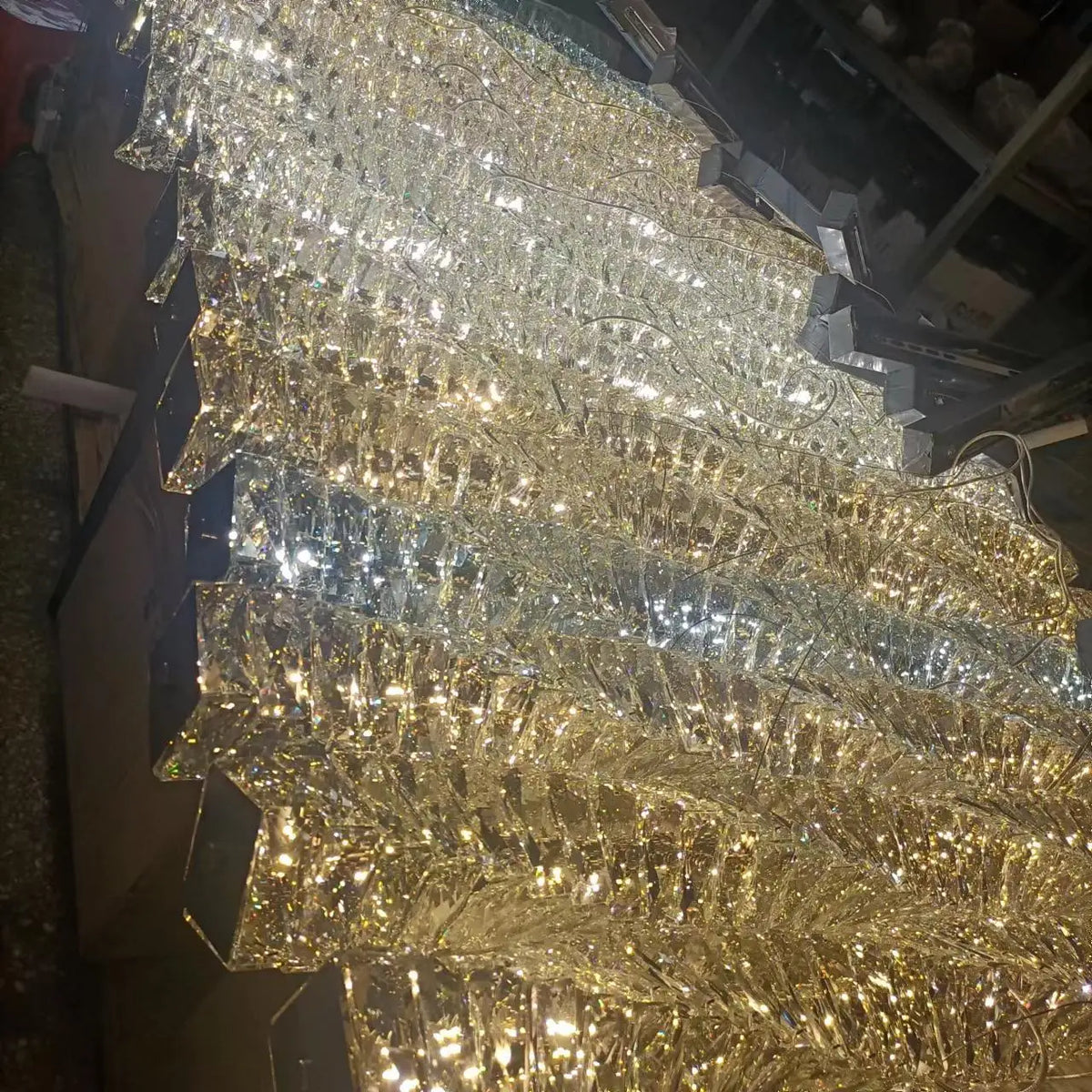 NEW Arrivals Villa Home Luxury K9 Crystal Chandelier Art Decor L39.4inch Luxury Restaurant Modern Living Room Dining Table Bar Counter Crystal Chandelier Design Long Crystal Pendant Lights