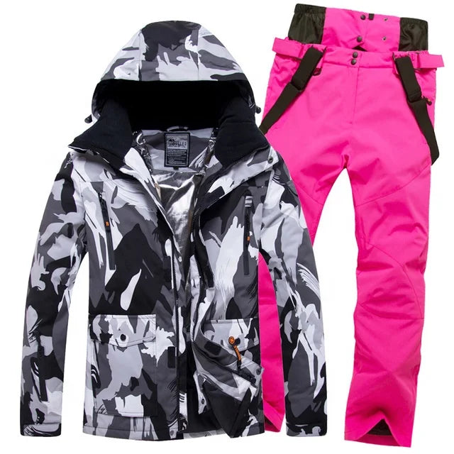 NEW Arrivals 10 Colors  M-4XL Plus Size Waterproof Breathable Men's and Women Snow Wear Winter Snowboard Suit Ski Suit Winter Sports Clothing Supplies