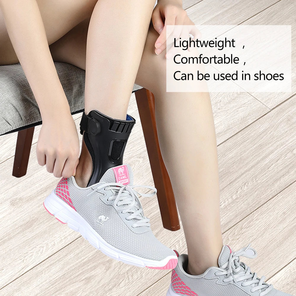 Drop Foot Brace Orthosis AFO AFOs Ankle Support With Comfortable Inflatable Airbag for Hemiplegia Stroke Shoes Walking Medical Accessories Supplies Health Care Products