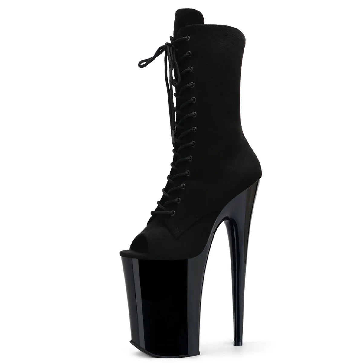 23cm 8 Colors Exotic Dancer Boots Thin High Heels Evening Party Platform Peep Toe Gladiator Sexy Fetish Leather Shoes Retro Pole Dance Gothic Fashion Nightclub Shoes