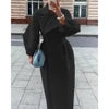 8 Colors S-2XL New Retro Court Style Lantern Sleeve Women's Large Lapel Tweed Jacket Long Coat New Fashion for Wedding Guest Evening Party Business Dinner Prom Luxury Woolen Cotton Maxi Coats Ladies Luxury Apparel Supplies