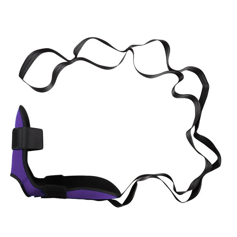 Home Gym Yoga Pilates Studio Unisex Foot Stretcher Strap Yoga Stretching Band Leg Stretch Belt Muscle Relaxation Flexibility Ankle Stretching Strap Women Men Workout Accessories