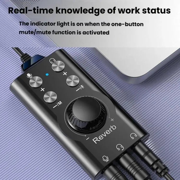 Voice Changing Wireless  USB Type-C To 3.5mm 7.1 Surround Sound Computer Voice Changer External Sound Effects Mixer Card For Mobile Phones Computer Laptop Connecting Live Streaming Broadcast