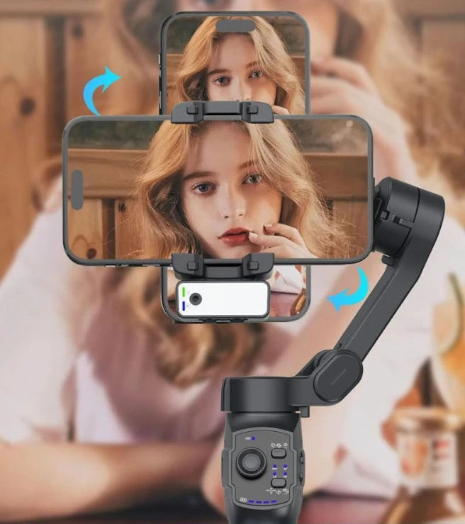 L9 Lite Professional  AI Auto Face Tracking  Gimbal with Stable Tripod 360 View Foldable Smartphone Stabilizer for Outdoor Vlog Live Streaming TikTok YouTube Videos