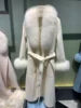 Boutique Gala HOT SALE S-4XL Plus Size Winter Warm Alpaca Real Sheep Wool Long Coats Women Real Cashmere Wool Coat With Detachable Natural Fox Fur Collar Cuffs Outerwear Jackets Ladies Luxury Apparel Supplies