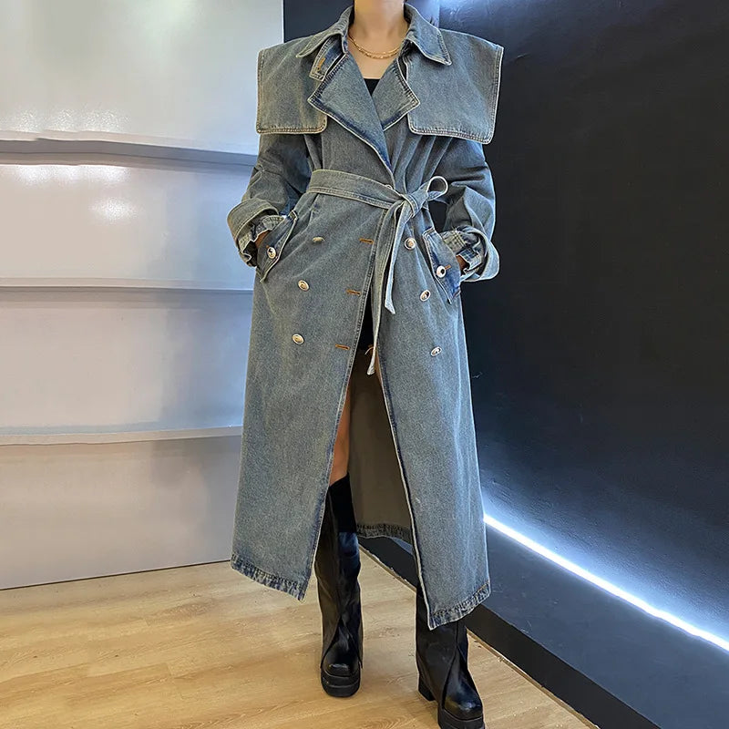 NEW Arrivals Top Quality Casual Women Fashion Streetwear Long Sleeve Jeans Denim Jacket Coats Ladies C asual Clothing Supplies