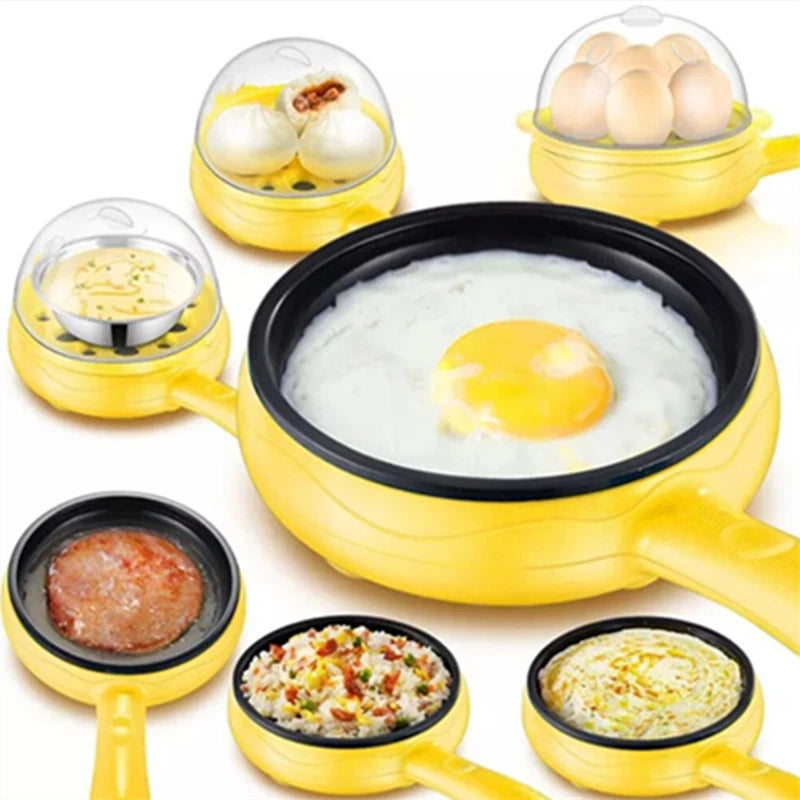 NEW Arrivals 220V Electric Multifunctional Egg Steak Frying Plate Machine  3 Color Available Crepe Breakfast Maker Machine EU/AU/UK Plug
