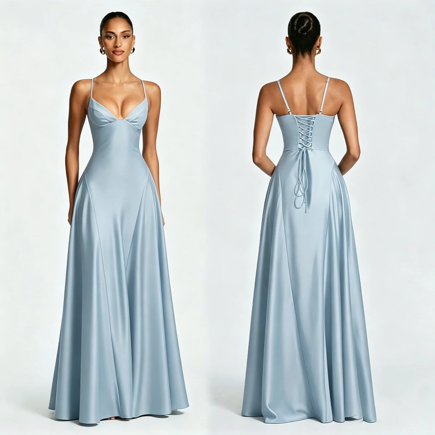 15 Colors Elegant Sling Women Spring Summer Dress Solid Sleeveless Off-Shoulder Slim Maxi Dresses  Lady Chic Evening Party Night Clubwear Prom Gown Ladies Luxury Clothing Supplies