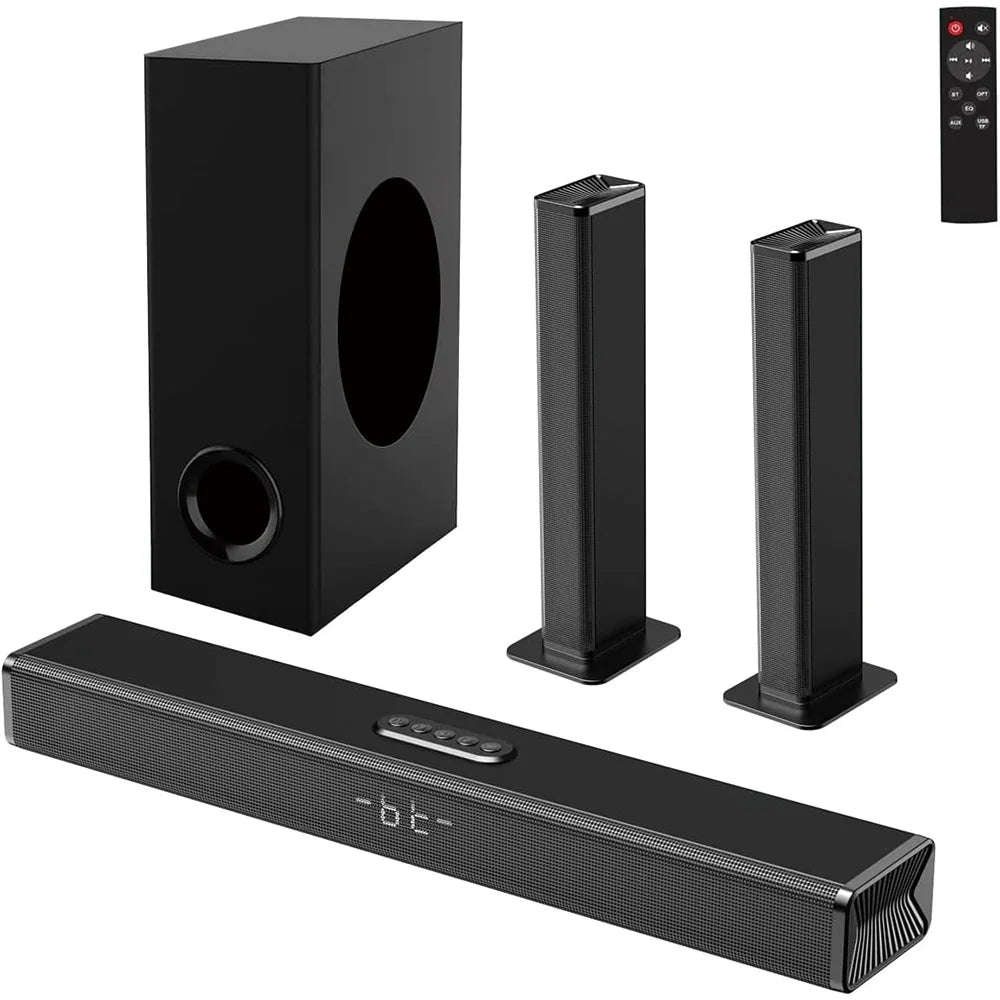 NEW Set Professional Bluetooth Home Theater Wireless Speaker 5.1ch Detachable  for Smart TV Home Theatre System with Subwoofer Remote Control