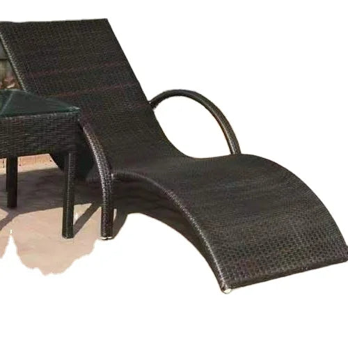 Modern Outdoor Rattan Top Quality Sun Lounger Bed Memory Foam Cushion Wing Back Design Portable Foldable Hotels Parks Gardens Courtyard Water Pool Luxury Furniture Accessories