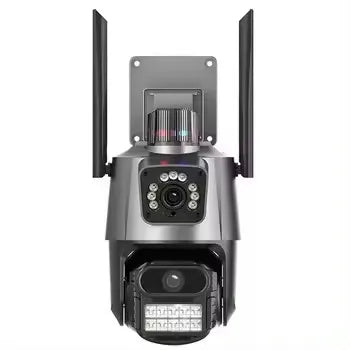 Fortify Your House Top Quality Home Outdoor ICSEE PTZ Motion Detector Camera 3MP  Security CCTV Wireless Dual Lens Wi-Fi Bullet PTZ Camera With 2 Lens Night Vision Recording Camera Home Office Business Security Supplies