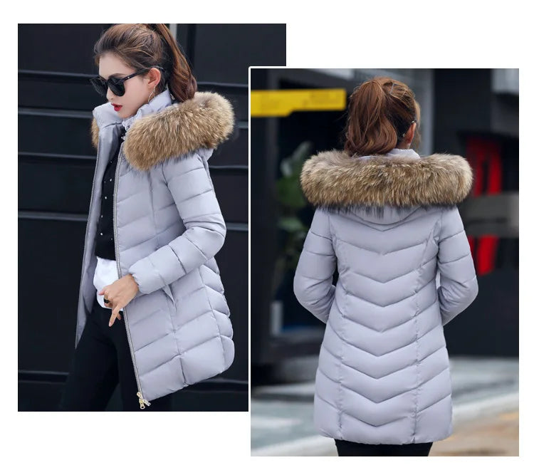 BEST PRICE S-5XL Plus Size Women Winter Warm Top Quality Parka Jacket Hoodie Winter Warm Faux Fur Snow Boots Outerwear Coat With Hoodies Down Jacket Abrigo Ladies Winter Apparel Supplies