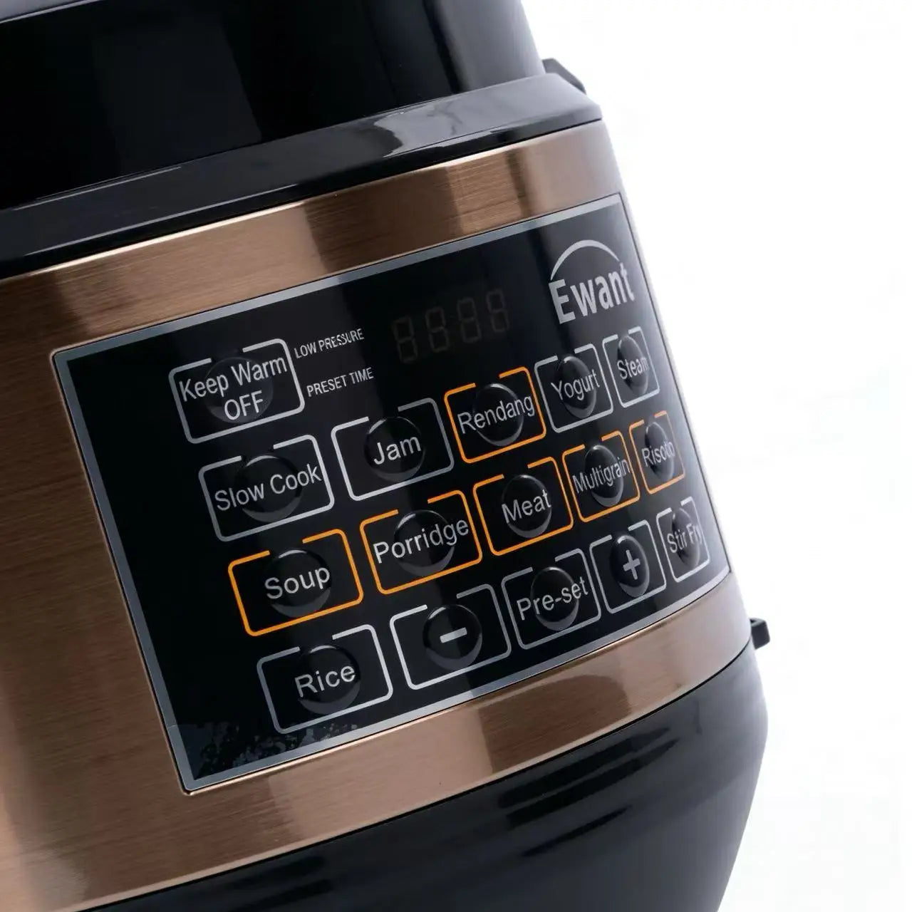 NEW Arrivals Programmable 5L Non-Stick 10-Function Integrated LED Display Energy-Saving Stainless Steel Top Quality Pressure Cooker English/French Operating Language UK/EU/AU/US Plug Household Appliances