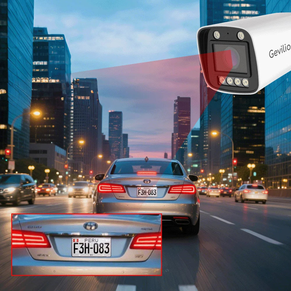 Fortify Your Home Residential Neighborhood 8MP IP66 LPR ANPR ALPR License Plate Recognition Camera Barrier Gate Whitelist for Parking Lot Vehicle Access Control