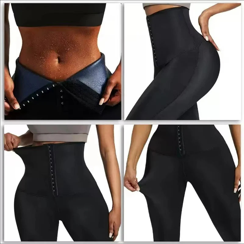 S-5XL Custom High Waist Women's Elastic Training Shorts Body Shaper Biker Sweat Trainer Leggings for Home Yoga Weight Loss Sauna Pants