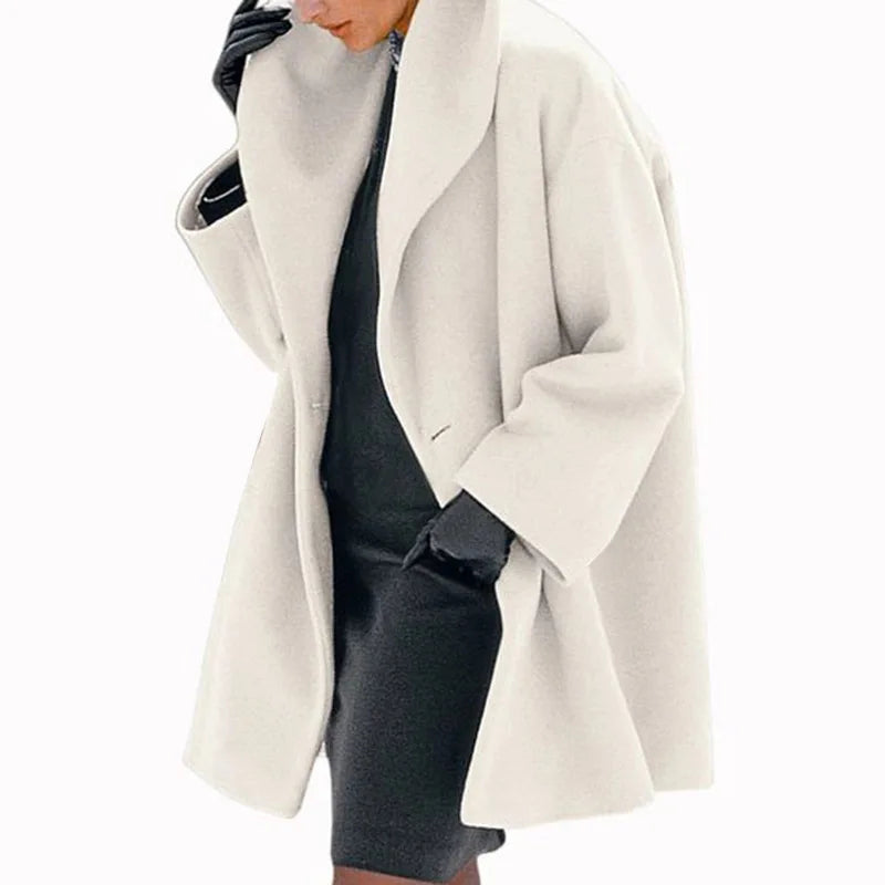 Just Arrived 8 Colors S-5XL Plus Size Women Winter Warm Loose Casual Coats Autumn Single Breasted Windbreakers Jackets Women Solid Long Sleeve Office Ladies Outerwear Luxury Tops