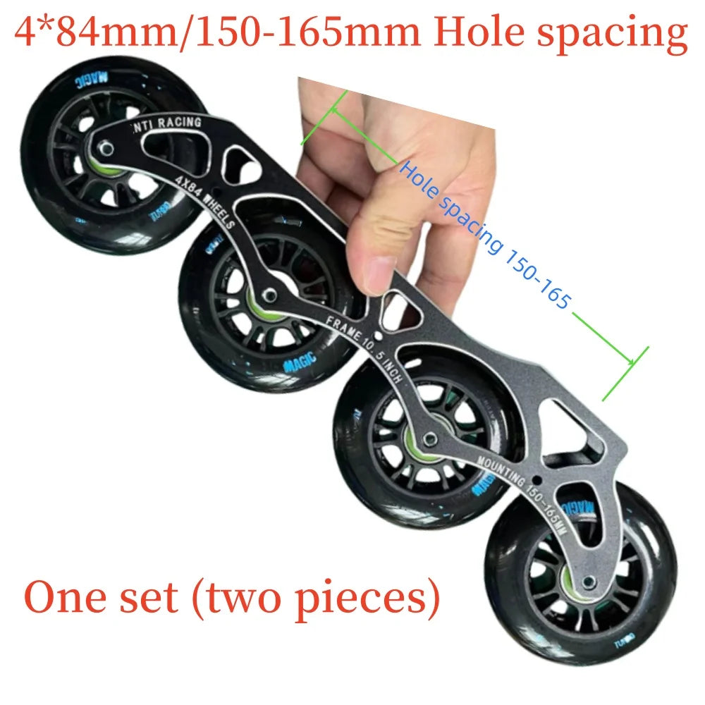 VIR Professional Speed Frame Light CNC Aluminum Alloy Inline Skates with PU Wheel Roller Shoes for Slalom Speed Riding Skateboard Parts Accessories