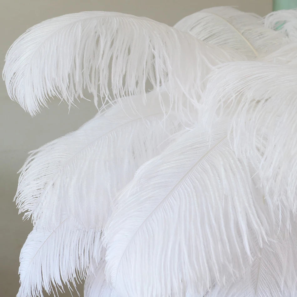 10 PCS Set 10 Colors Natural Ostrich Feathers Wedding Home Decor 30-35cm/40-45cm Ostrich Plumes Table Centerpiece Crafts